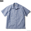 BLUCO STANDARD WORK SHIRTS S/S (SAX-GRY.STP) OL-108-021画像
