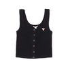 GUESS SL GUESS LOGO CROP TANK BLACK W0GI71R9I50-BLK画像
