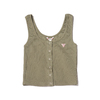 GUESS SL GUESS LOGO CROP TANK KHAKI W0GI71R9I50-G8U画像
