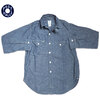 POST OVERALLS 1256 CHAMBRAY CRUZER SHIRTS2 indigo画像