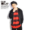 GLIMCLAP Satin material loose silhouette blouson 10-02-GLS-CB画像