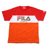 FILA × EVANGELION 3PANEL LOGO T SHIRT RED/ORANGE FS0130-11画像
