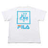 FILA x EVANGELION WILLE/NERV T SHIRT WHITE FS0132-01画像