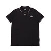 THE NORTH FACE S/S MAXIFRESH LINED POLO BLACK NT22043-K画像
