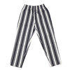 COOKMAN Chef Pants AWNING STRIPE BLACK画像