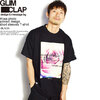 GLIMCLAP Rose photo printed design short sleeves T-shirt -BLACK- 10-25-GLS-CBB画像