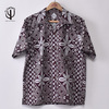 CORONA FRENCH CAFFE SHIRT S/S DOT AIR RESORT PATTERN AZUKI x OFF WHITE CS097画像