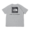THE NORTH FACE S/S BACK SQUARE LOGO TEE MIX GRAY NT32144-Z画像
