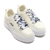 FILA SANDBLAST LOW SATIN LACE Whisper White / Fila Navy / White 5CM01303-150画像