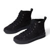 TOMS TRVL LITE HIGH Black Shaggy Suede 10014106画像