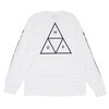 HUF ESSENTIALS TT L/S TEE WHITE画像