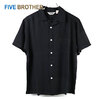 FIVE BROTHER RAYON S/S ONEUP SHIRTS BLACK 152104L画像
