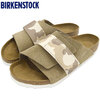 BIRKENSTOCK KYOTO SUEDE LEATHER/BIRKO-FLOR Gray Taupe/Camo Almond 1019738画像