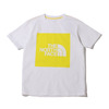 THE NORTH FACE S/S COLORED SQUARE LOGO TEE SULFUR SPRING GREEN NT32135画像