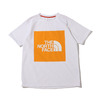THE NORTH FACE S/S COLORED SQUARE LOGO TEE LIGHT EXVELANCE ORANGE NT32135画像