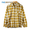 FIVE BROTHER LIGHT FLANNEL L/S ONEUP SHIRTS OMBRE MUSTARD 152101画像