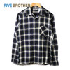 FIVE BROTHER LIGHT FLANNEL L/S ONEUP SHIRTS OMBRE BLUE 152101画像