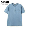 Schott INDIGO CLASSIC HENLEY T-SHIRT 3113108画像