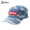Supreme 21SS Frayed Logos Denim Camp Cap画像
