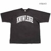 BARNS USA COTTON HEAVY BIG SILHOUETTE S/S T-SHIRT "KNOWLEDGE" BR-21202画像