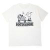 grn outdoor &times; PEANUTS SNOOPY SS TEE SOTOASOBI WHITE GO1140R-001画像