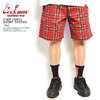 COOKMAN CHEF PANTS SHORT TARTAN -RED- 231-11908画像