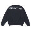 ESSENTIALS Reflector Backprint Crewneck Sweat BLACK画像