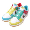 NIKE DUNK LOW SE WHITE/LT CHOCOLATE-ROMA GREEN DH0952-100画像