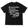 atmos LUV & PEACE TEE BLACK MAT21-SM003画像