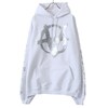 VETEMENTS DOUBLE ANARCHY LOGO HOODIE WHITE/SILVER UA52TR840画像