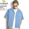 Mark Gonzales OPEN COLLAR SHORT SLEEVE SHIRTS -SLATE BLUE- 2G8-11938画像