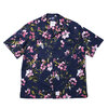 APPLEBUM Flower S/S Aloha Shirt NAVY画像