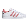 adidas SUPERSTAR W FOOTWEAR WHITE/FOOTWEAR WHITE/RAY PINK H03895画像