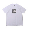 DC SHOES 21 20S BASIC PRINT SQUARESTAR SS White DST212009画像