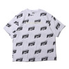 DC SHOES 21 20S WIDE ALLOVER SS Black x White DST212006画像
