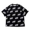 DC SHOES 21 20S WIDE ALLOVER SS Black x White DST212006画像