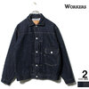 Workers Denim Jacket, 13.75 Oz, Right Hand Denim, American Cotton 100%画像