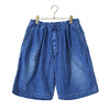 GOLD 10oz. COTTON/LINEN DENIM EASY WIDE SHORTS 21A-GL52254H画像
