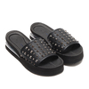 MAISON U AIR SLIDER SANDAL W/ STUDS BLACK 19M00176-001画像