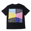 atmos REMAKE BANDANA TEE B BLACK MAT21-S124画像