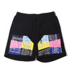 atmos REMAKE BANDANA SWEAT SHORT B BLACK MAT21-S126画像