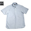 IKE BEHAR #1304SB S/S B.D. PULL OVER OXFORD SHIRTS blue画像