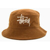 STUSSY Gauze Cotton Big Logo Bucket Hat 1321041画像