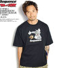 Sequence by B-ONE-SOUL TOM and JERRY CHENILL EMBROIDERY SHORT SLEEVE T-SHIRT -BLACK- T-1570930画像