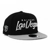 NEW ERA LAS VEGAS RAIDERS 9FIFTY SNAPBACK CAP BLACK GREY NE44061画像