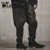 GLIMCLAP Color scheme & patchwork design tapered pants 11-025-GLA-CB画像