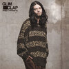 GLIMCLAP Cable & animal combination border sweater crew 11-012-GLA-CB画像