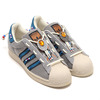 adidas SUPERSTAR LACELESS GRAY THREE/LEGEND MARIN/CLEAR BROWN S29064画像