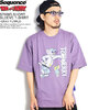 Sequence by B-ONE-SOUL TOM and JERRY STAND SHORT SLEEVE T-SHIRT -GRAY PURPLE- T-1570934P画像