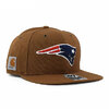 '47 Brand × Carhartt NEW ENGLAND PATRIOTS STRAPBACK CAP BROWN FX-SCARC19DUS-BW画像